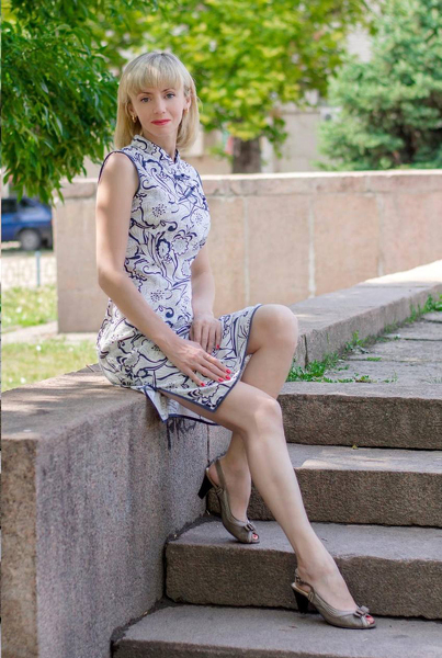 Dazzling Nataliya, 52 y.o. from Mykolaiv, Ukraine with Blonde hair — VeronikaLove